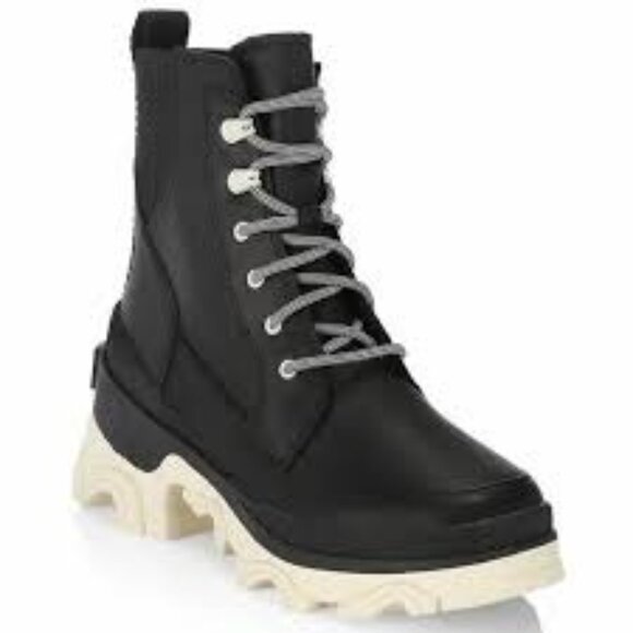 Men's Black and Cream Boots - Picture 1 of 10